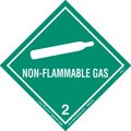 American Labelmark Co LabelMaster® HMSL45 Non-Flammable Gas Label, Worded, PVC-Free Film, 500/Roll HMSL45